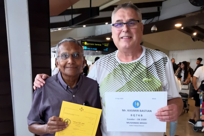 HAM Operator Mr. Kasimir – DL2SBY visits the Maldives